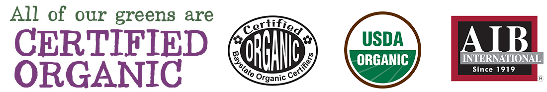 Certified USDA Organic | Microgreens wheatgrass mixed salad greens micro herbs