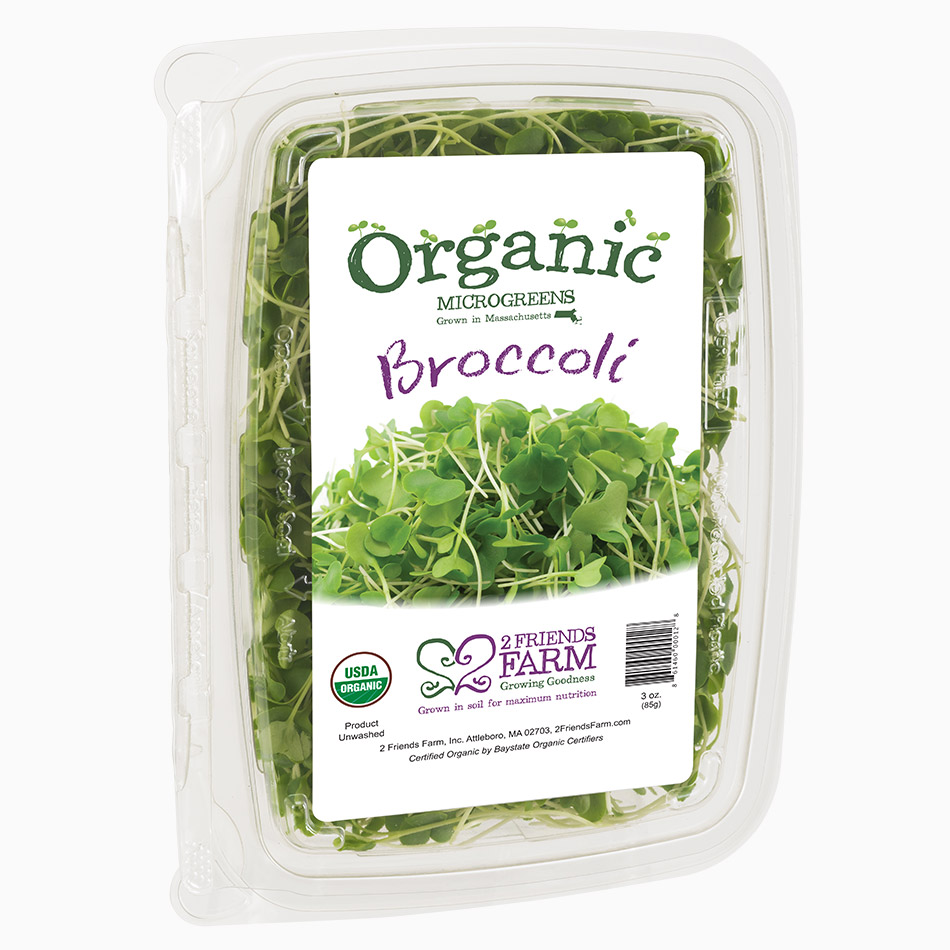 Broccoli | Organic microgreens broccoli greens local urban farm harvest MA