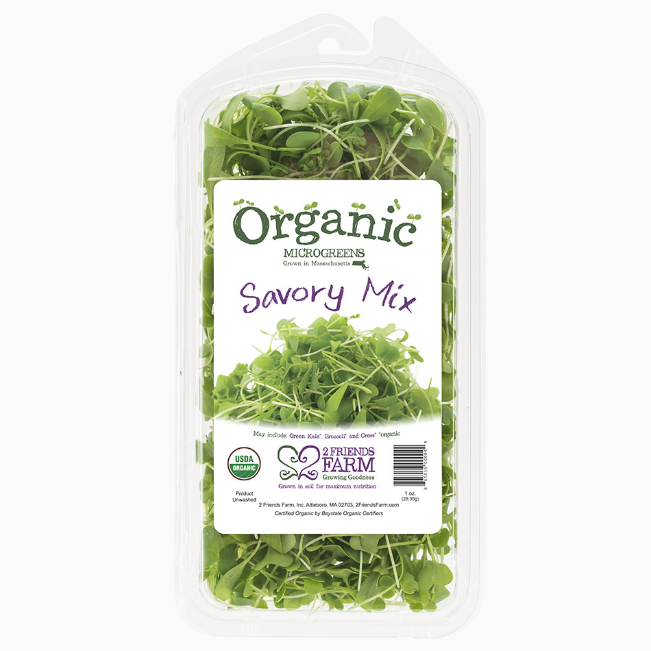 Savory Mix | Green Kale, Broccoli, Cress organic microgreens